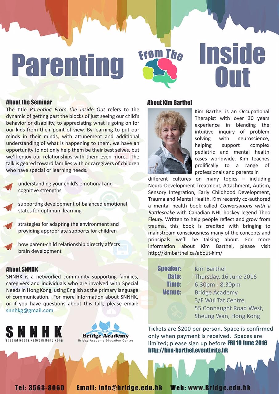 West Island School – ESF parent workshop by SNHK: Parenting from Inside ...