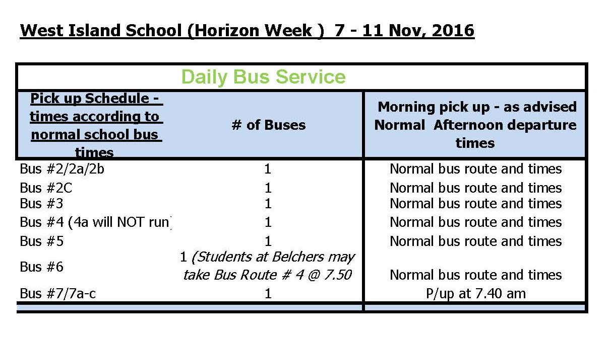 horizons-week-bus-schedule-7-11-nov-2